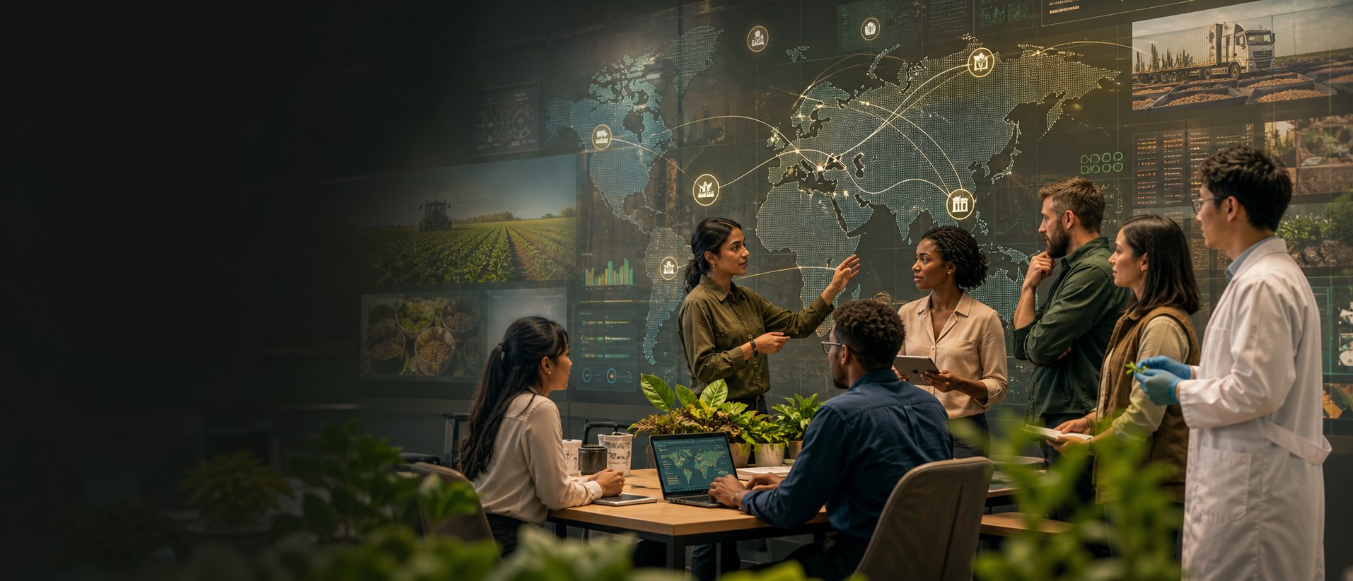 A globally diverse agriculture, technology, logistics and compliance team collaborating